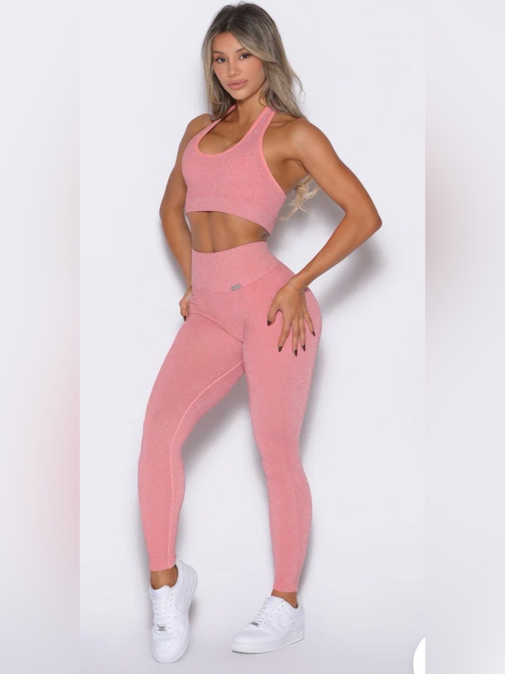 NWT Bombshell sportswear shimmer V back leggings size XS SOLD OUT ONLINE